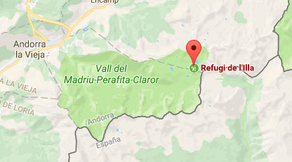 Refugio de la Illa en el valle del Madriu-Perafita-Claror
